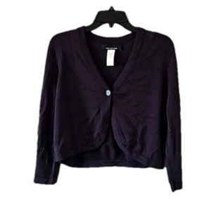 Jones New York - Heavy Black Cardigan Top | M